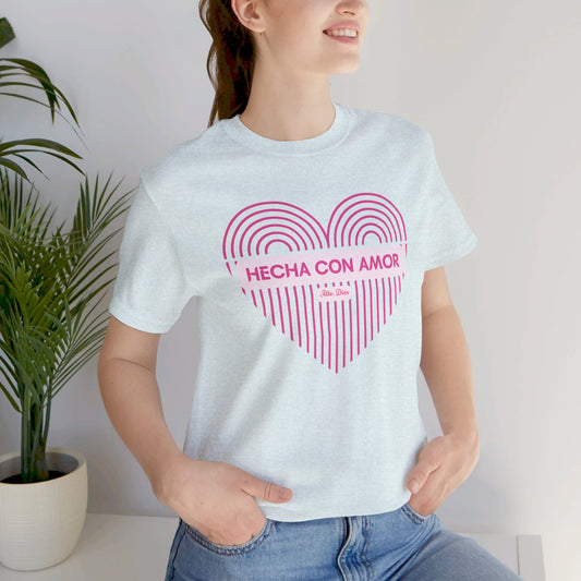 Camiseta para Mujer  - Corazón Hecha con Amor