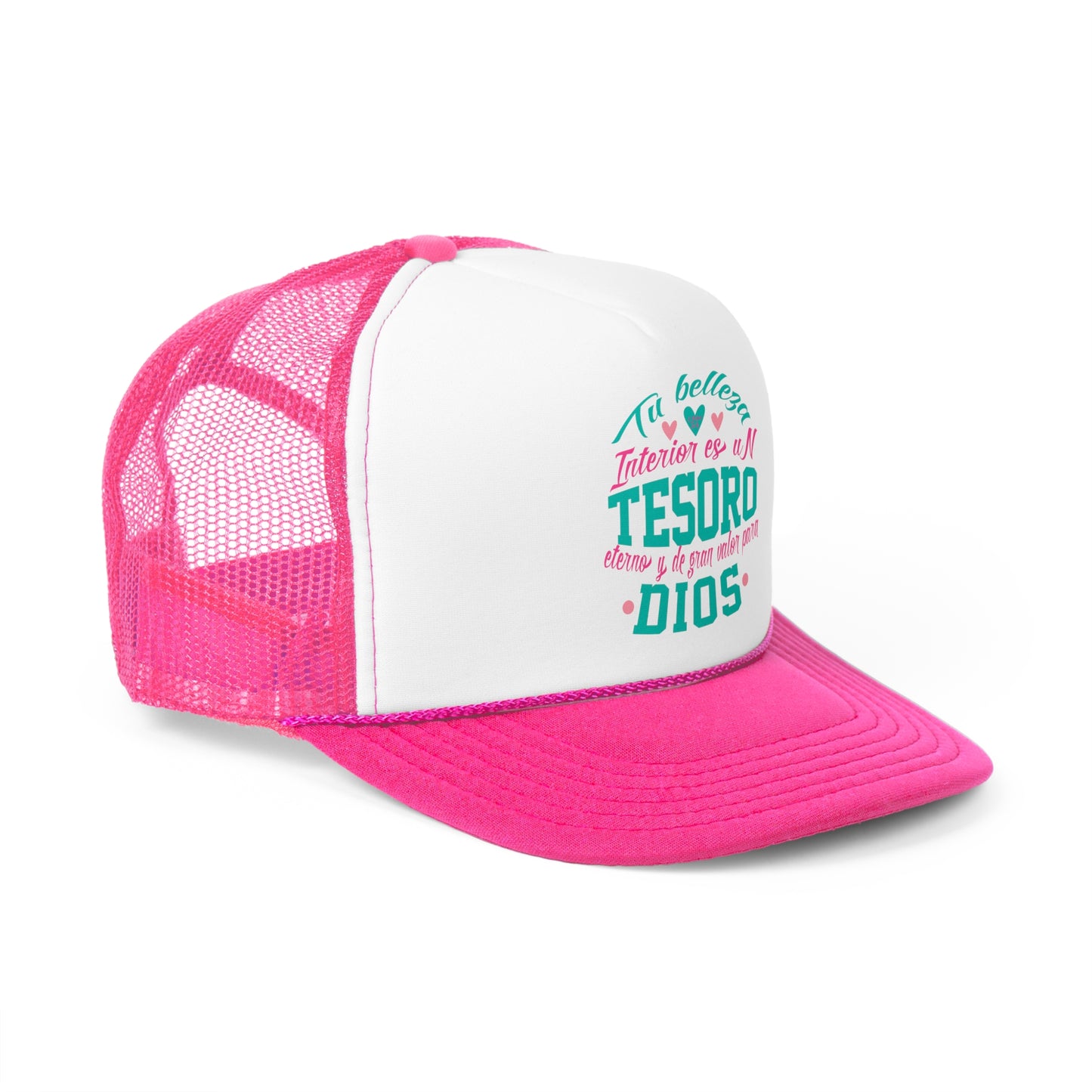 Tu belleza Interior es un Tesoro para Dios - Gorra, Cachucha Cristiana Rosada Mujer