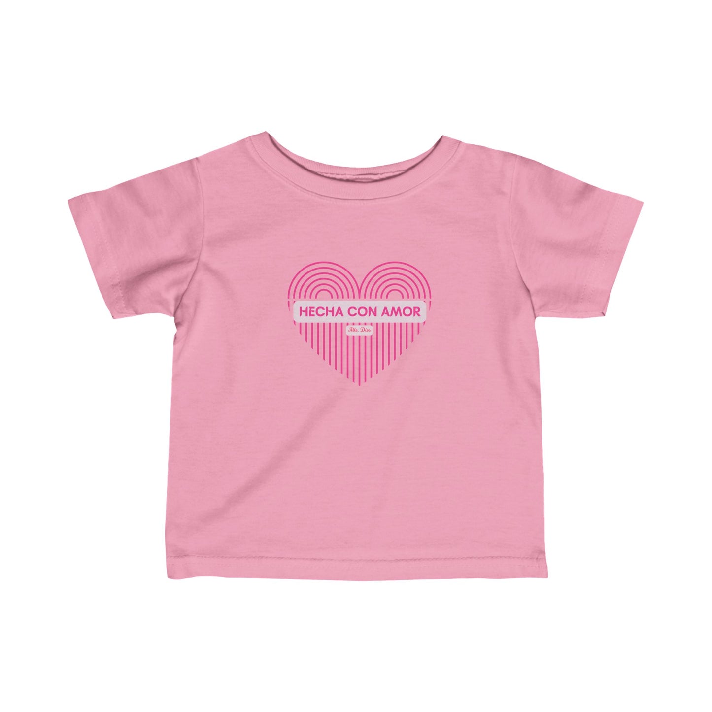 Camiseta para Bebé manga corta - Hecha con Amor