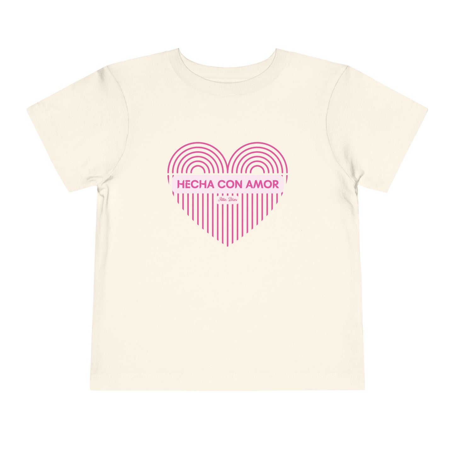 Camiseta para Niña Pequeña de Manga Corta - Hecha con Amor