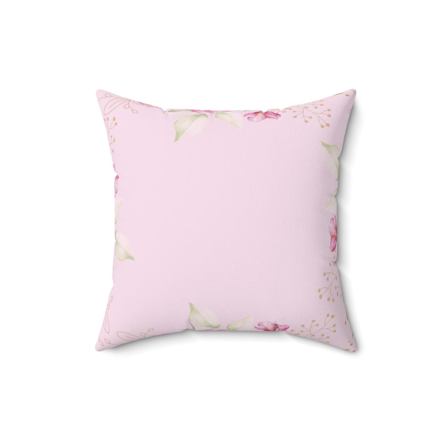 Almohada Cristiana Flores Rosada