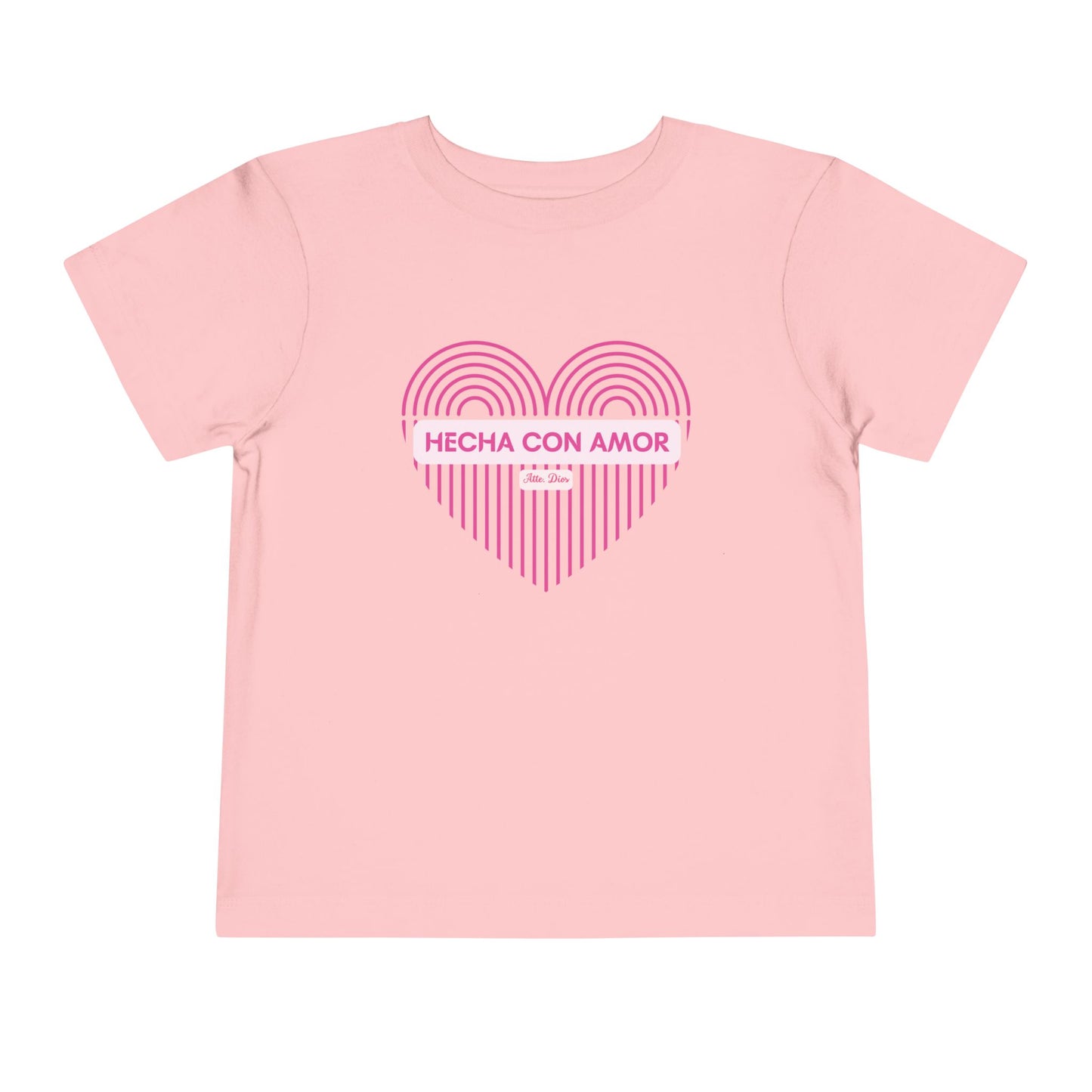 Camiseta para Niña Pequeña de Manga Corta - Hecha con Amor