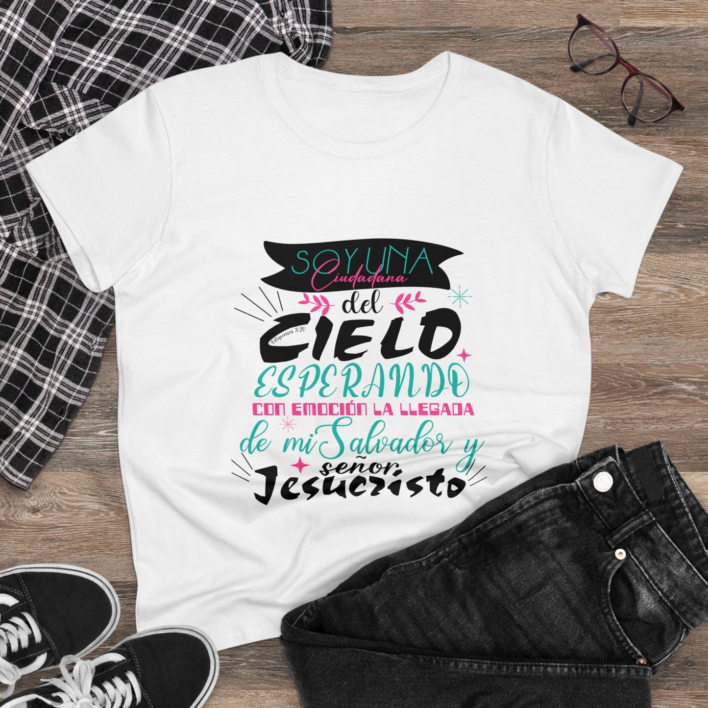 Soy ciudadana del Cielo - Camiseta Cristiana para Mujer