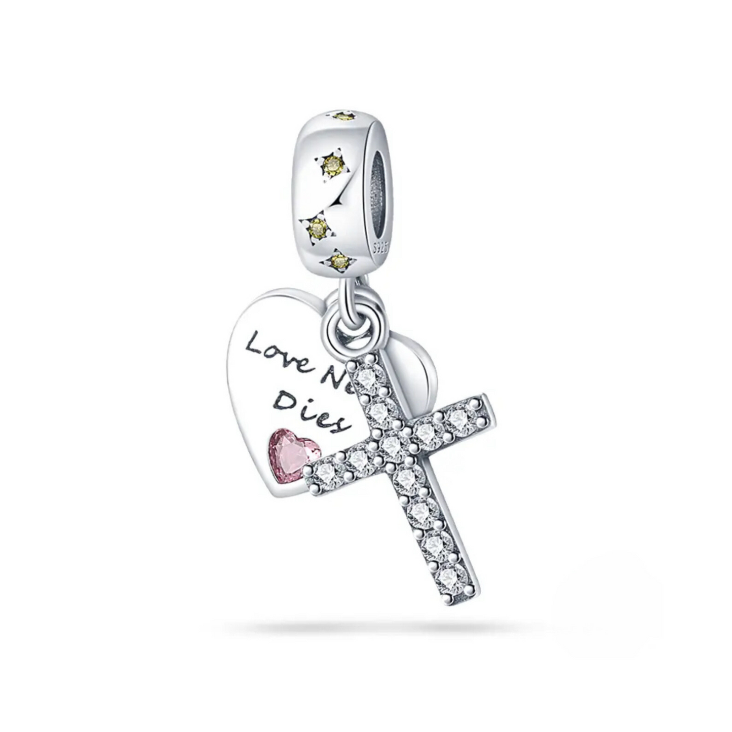 Bracelet, Charm and Safety Chain / El Amor Nunca Muere