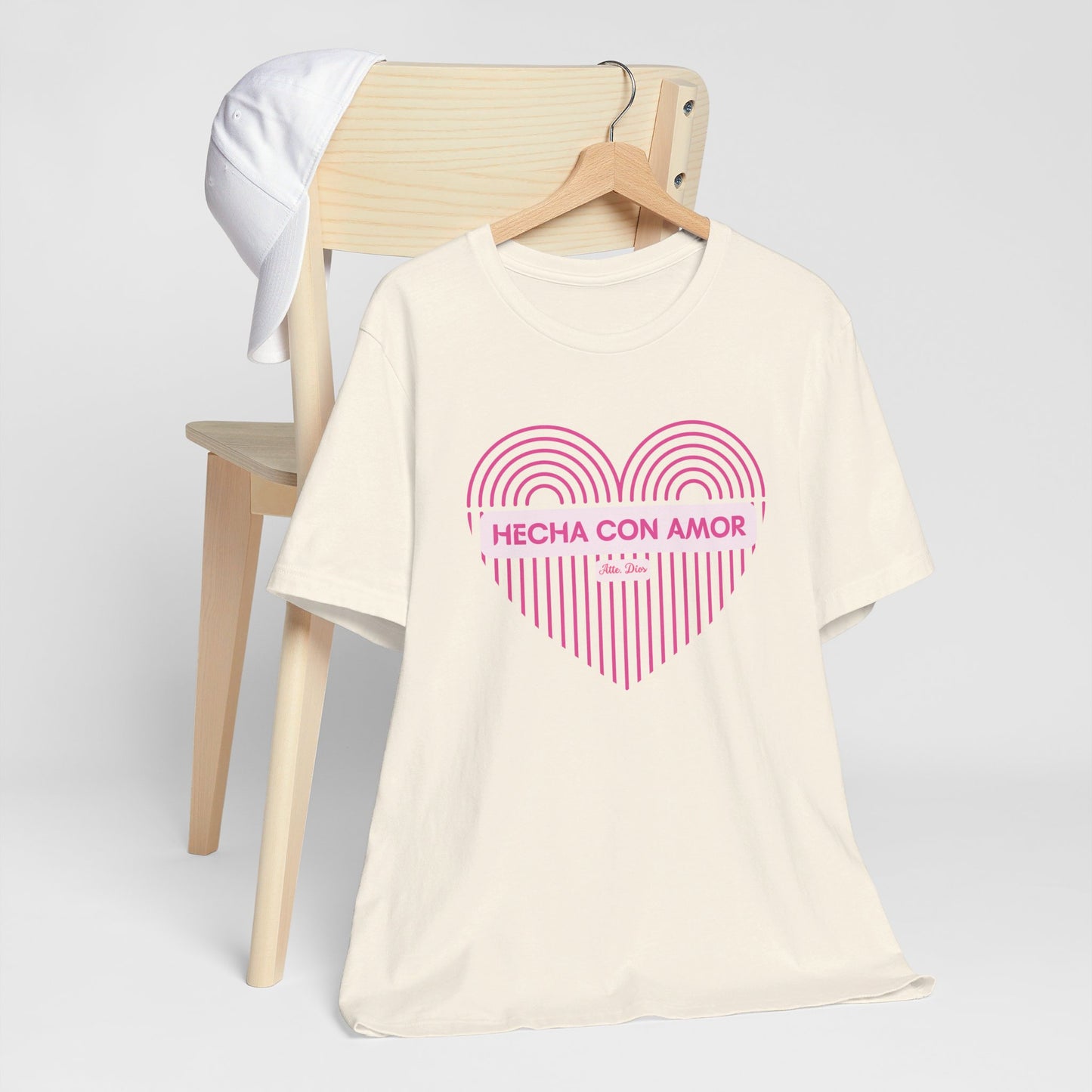 Camiseta para Mujer  - Corazón Hecha con Amor