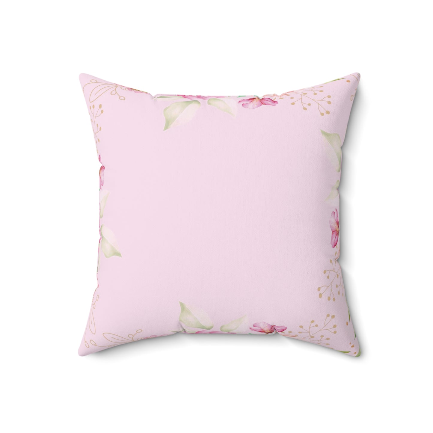 Almohada Cristiana Flores Rosada