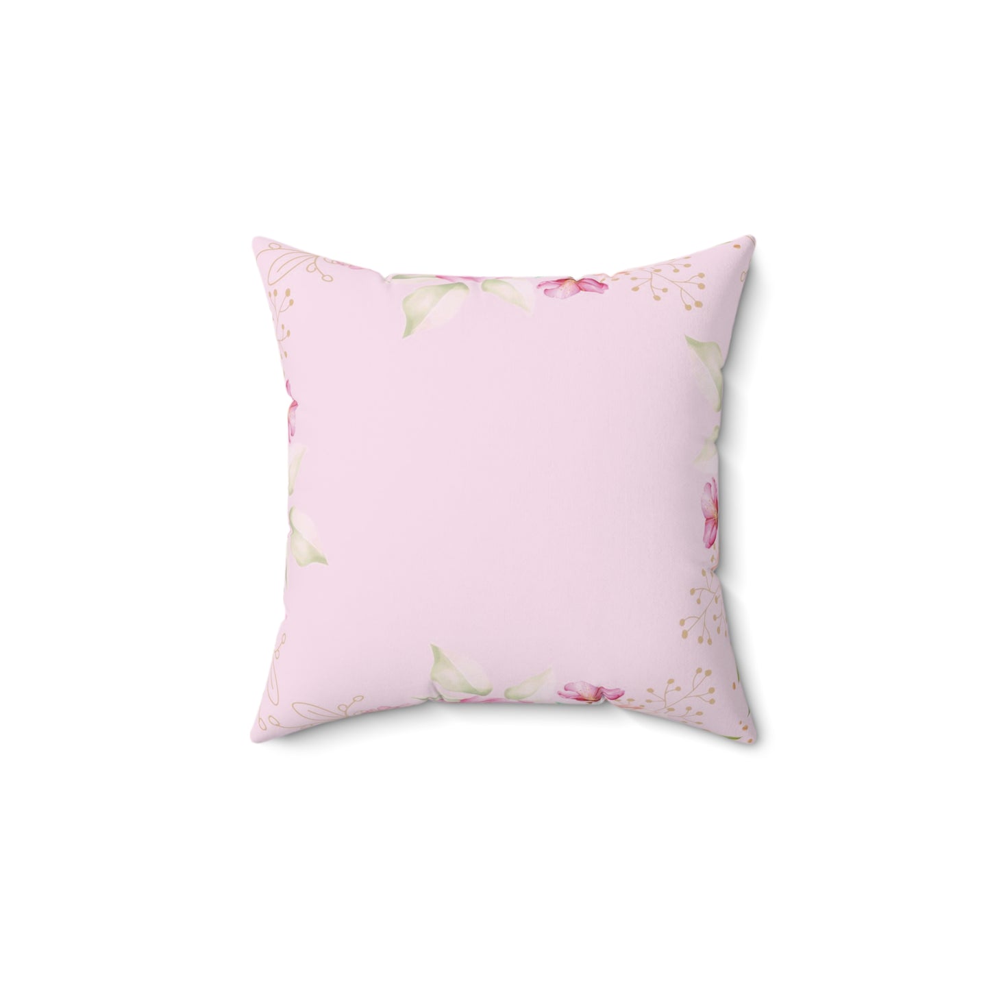 Almohada Cristiana Flores Rosada