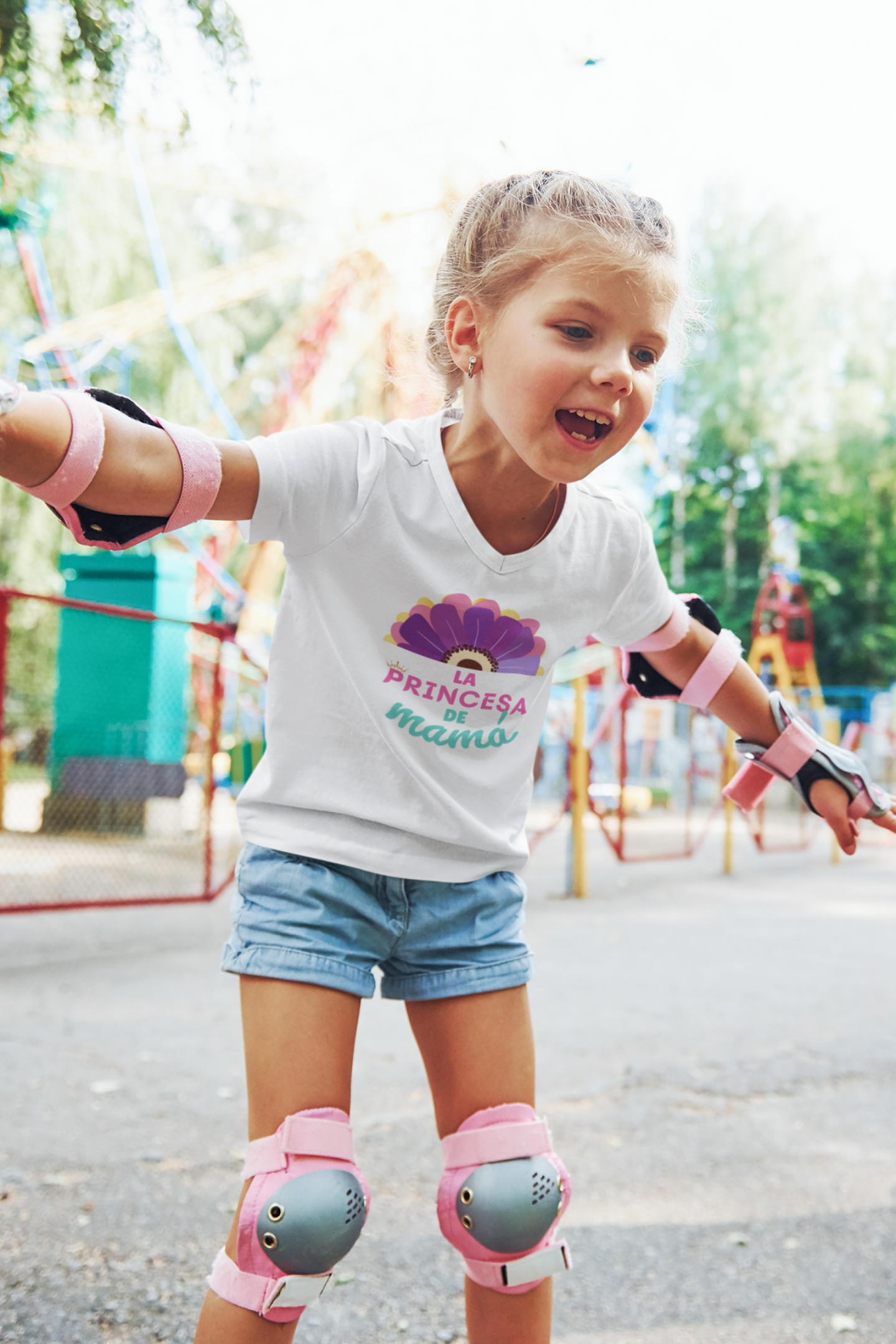 Camiseta para Niña Pequeña de manga corta - La Princesa de Mamá